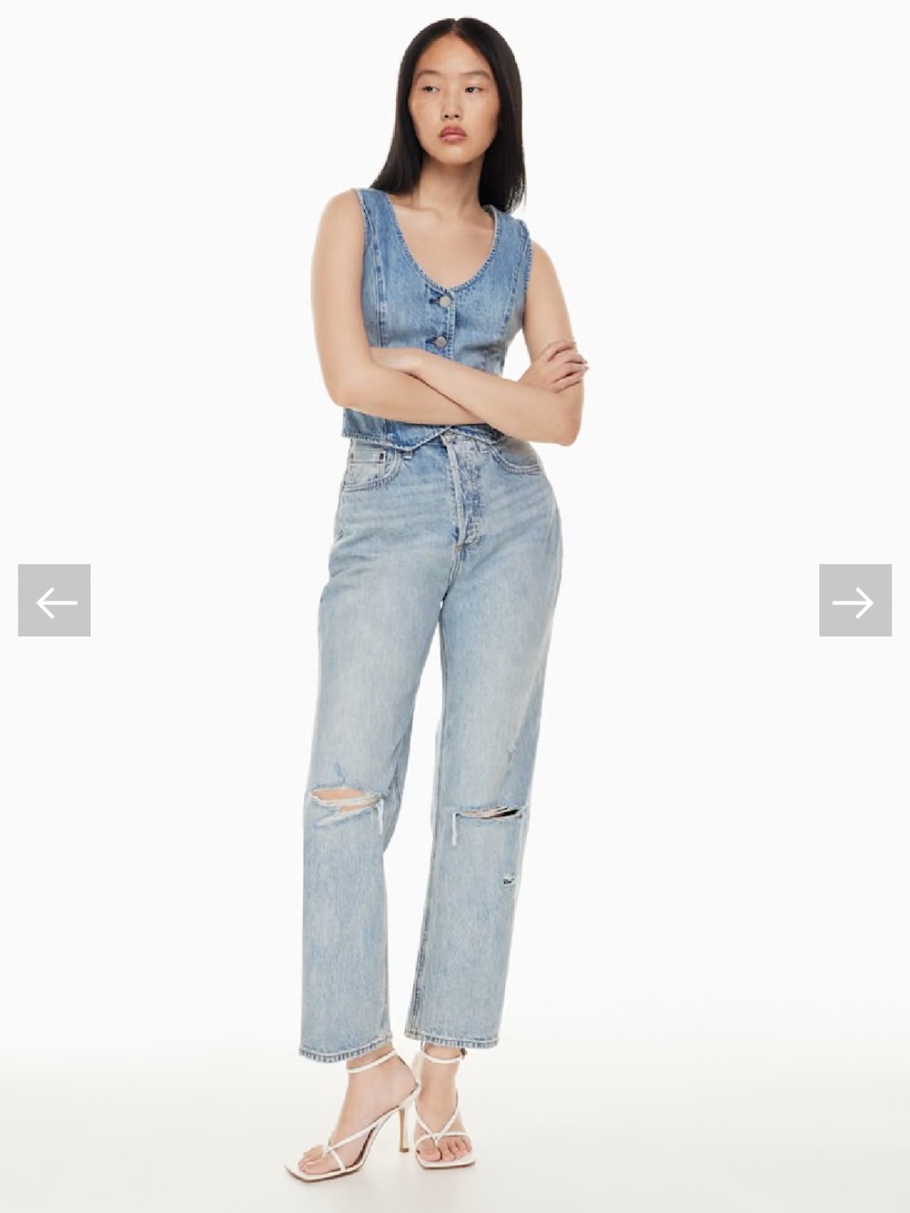 Aritzia Denim Forum The Joni High Rise Loose 29L